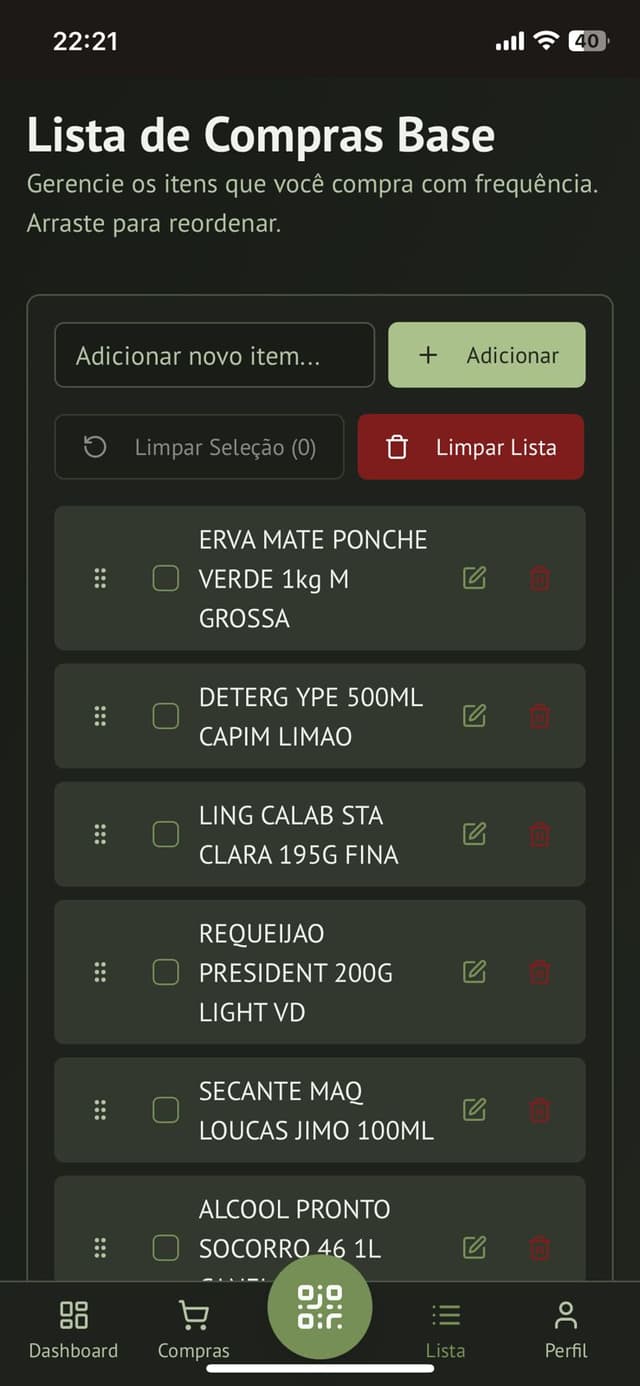 Lista de Compras do huttnerShop